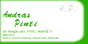 andras pinti business card